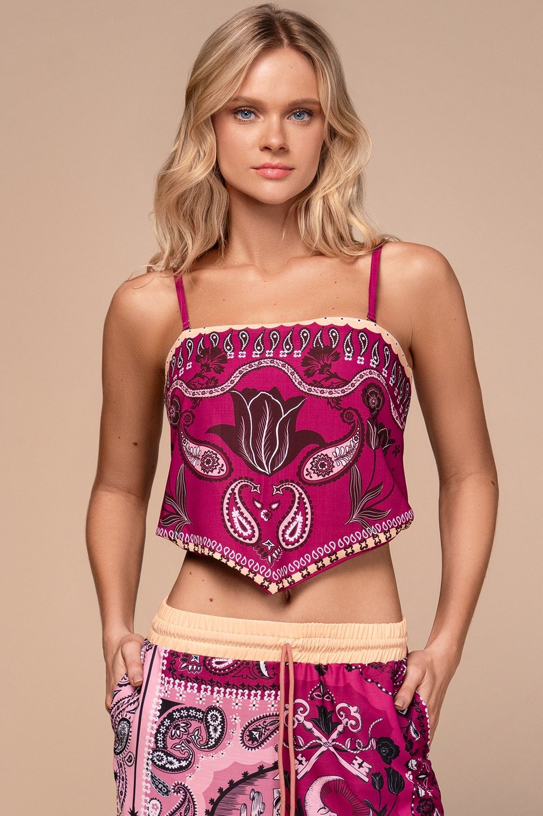 Ola Azul Mia Oasis Top Nwt Size M L